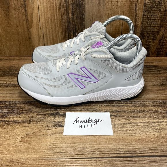 New Balance 519 Gray/Purple Girl's Sneakers - Girls Size 4.5 - Picture 3 of 8
